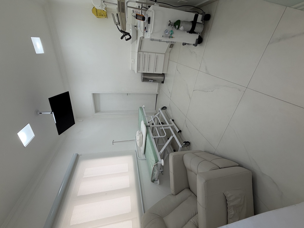 Sala de pós-operatório da clínica